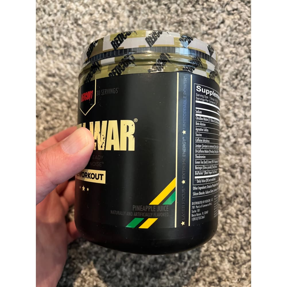 Redcon1 total war pre-workout 441g - pineapple - herbal supplements health and wellness