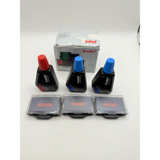 Trodat stamp ink set - address stamps stationery