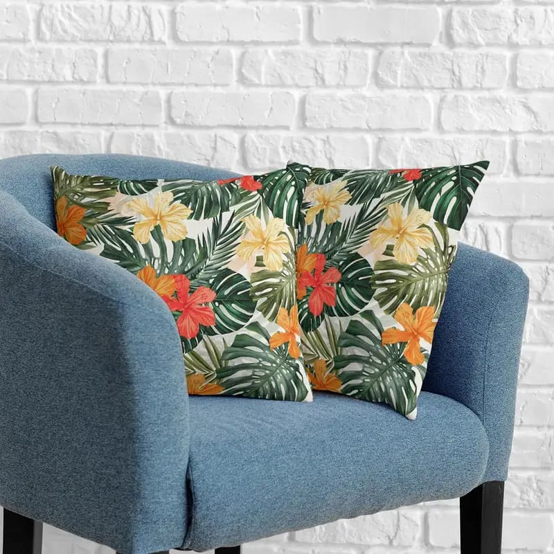 2x hawaian 45x45cm cushion covers - chair & sofa cushion covers home&living materials