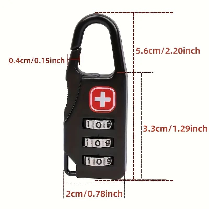 2-pack tsa padlocks - luggage straps home&living materials
