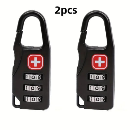 2-pack tsa padlocks - luggage straps home&living materials