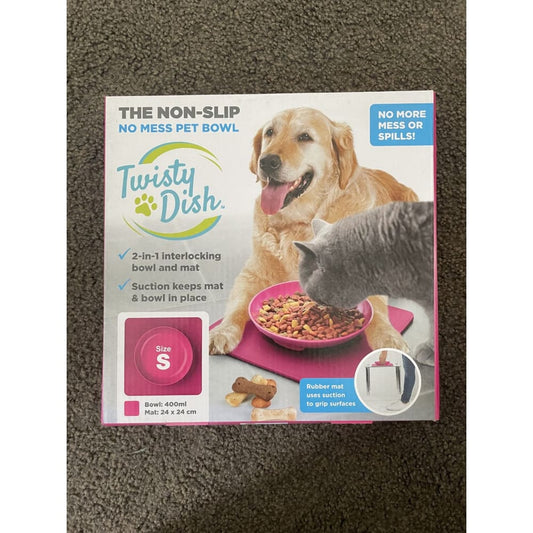 Twisty dish non-slip no mess pet bowl - size s - pet bowls feeders & waterers bowl - pet - pet apparel & accessories