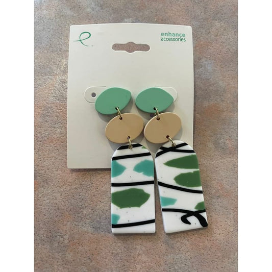 Beautiful unique acrylic earrings - 1/2 price! - earrings earrings - jewelry fashion accessories