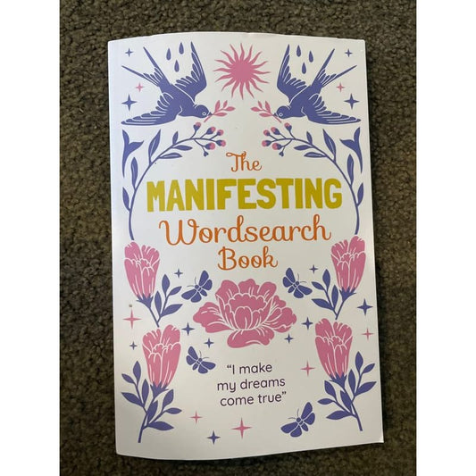 Brand new - the manifesting wordsearch book - print books activity book - book - puzzle printed media