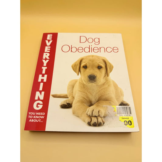 Everything you need to know about dog obedience by jennifer bridwell - books condition: used printed media