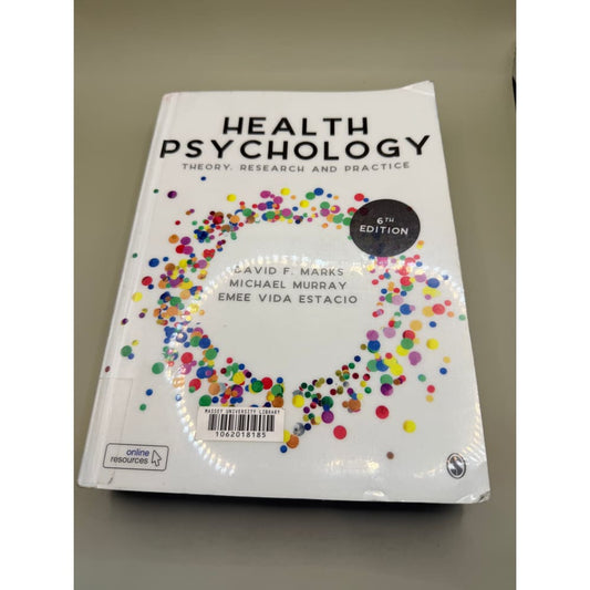 Health psychology: theory research and practice (6th edition) - e-books condition: used printed media