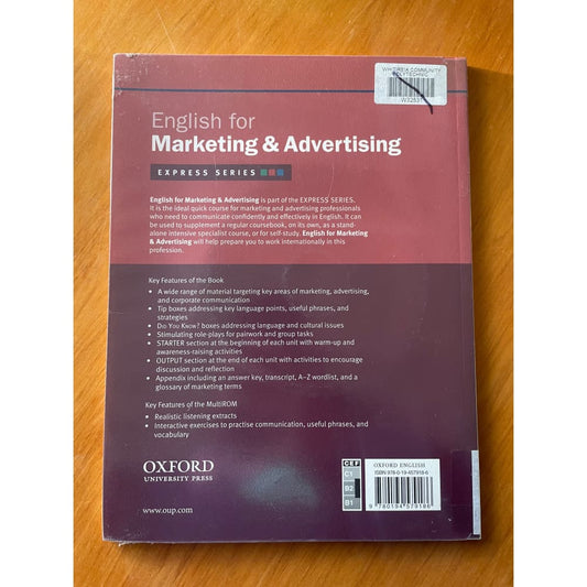 English for marketing & advertising - sylee gore - print books book - condition: used - educational - language printed