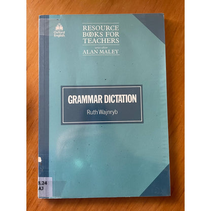 Grammar dictation - ruth wajnryb - print books book - communication - condition: used - education - educational printed