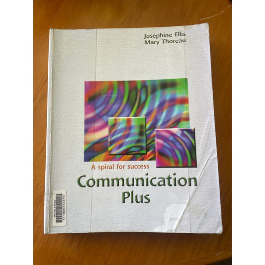 Communication plus - a spiral for success - print books book - communication - condition: used - non-fiction printed