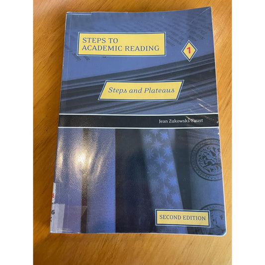 Steps to academic reading - print books book - condition: used - education printed media