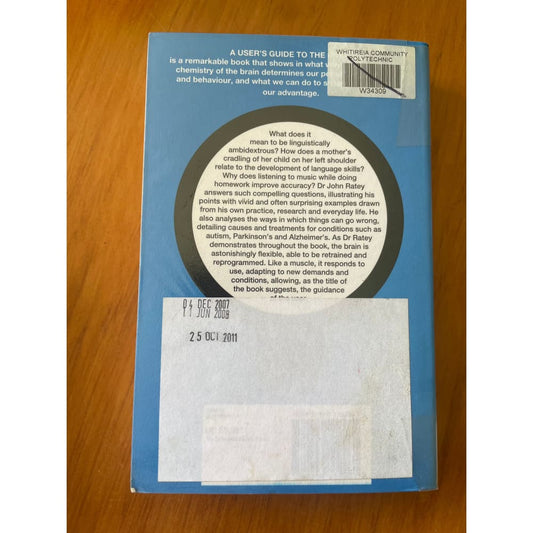 A user’s guide to the brain - john ratey - print books book - condition: used - psychology - science printed media