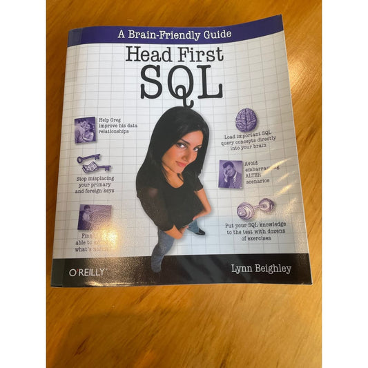 Head first sql - print books academic - book - condition: used printed media