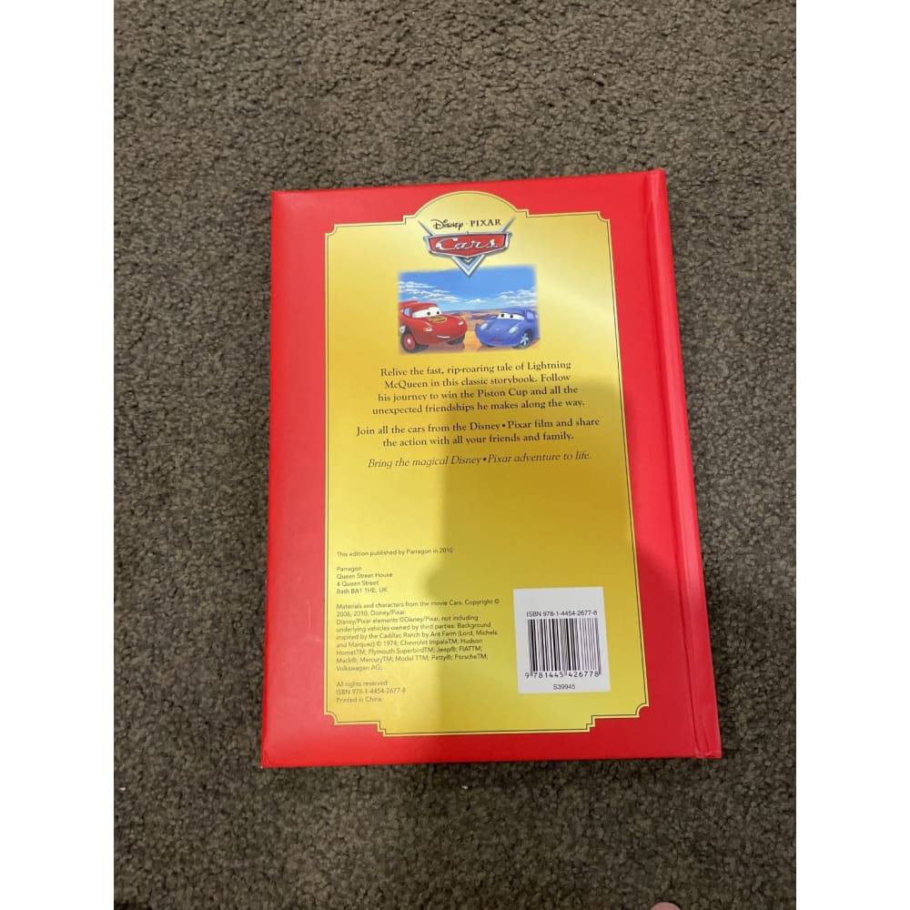 Disney pixar cars - print books book - children’s - condition: used - fiction printed media