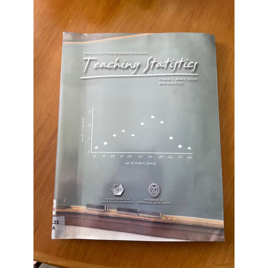 Teaching statistics - thomas l. Moore - print books book - condition: used - education printed media