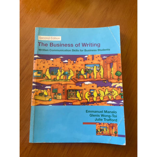 The business of writing - written communication skills for business students - print books book - condition: used