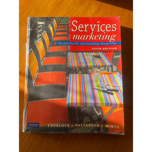Services marketing - an asia-pacific and australian perspective - print books book - business - condition: used