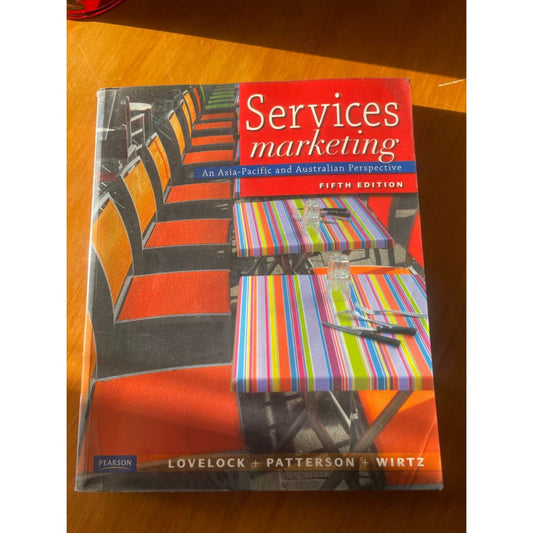 Services marketing - an asia-pacific and australian perspective - print books book - business - condition: used