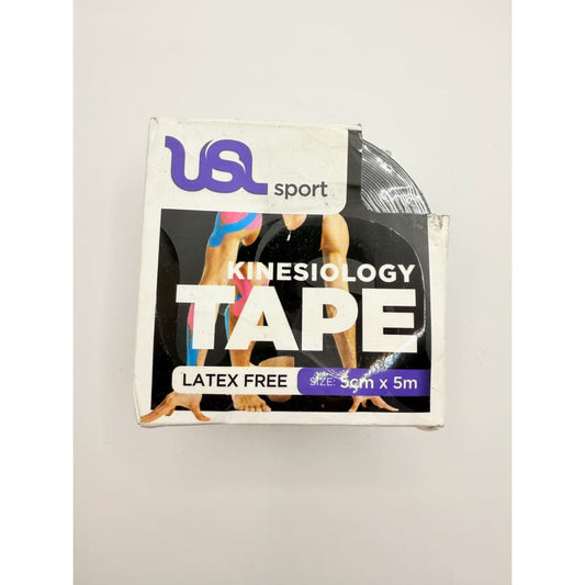 Usl sport premium kinesiology tape - latex free 5cm x 5m - black - medical tape & bandages health and wellness