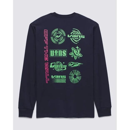 Vans size s logo space long sleeve t-shirt - t-shirts tops men’s apparel