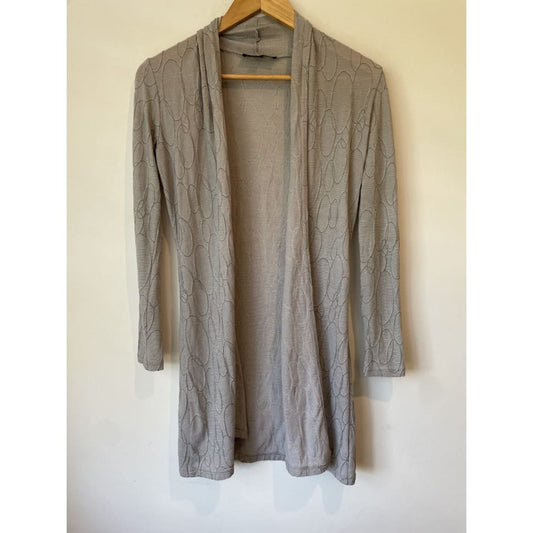 Velocity (nz) size 10 merino / viscose blend drape front cardi - cardigans cardigan - clothing & fashion - long sleeve