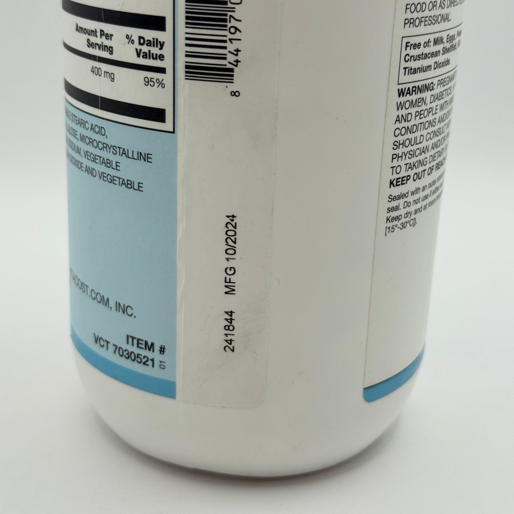 Vitacost magnesium citrate - 240 tablets - minerals health and wellness