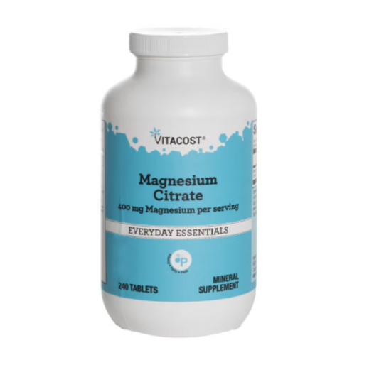 Vitacost magnesium citrate - 240 tablets - minerals health and wellness