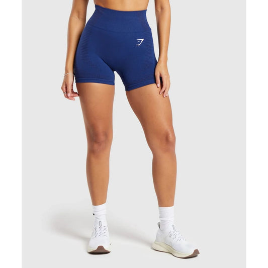 Gymshark size m vital seamless 2.0 shorts blue - shorts special categories women’s apparel
