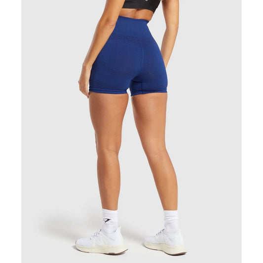 Gymshark size m vital seamless 2.0 shorts blue - shorts special categories women’s apparel