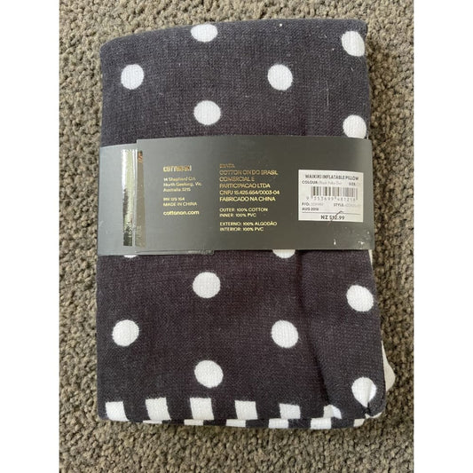 Cotton on waikiki inflatable pillow – 25 × 41 cm – brand new – multiple styles - navy - throw pillows home & living
