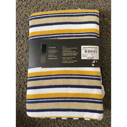 Cotton on waikiki inflatable pillow – 25 × 41 cm – brand new – multiple styles - striped - throw pillows home & living