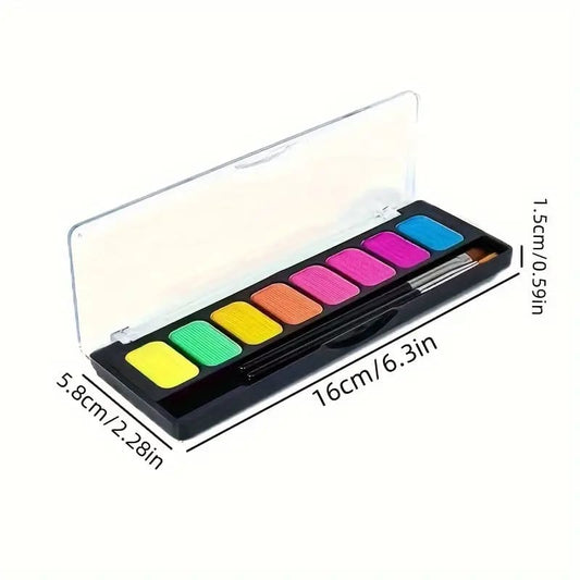 8-color water-soluble makeup / face paint palette - costume & stage makeup women’s beauty product