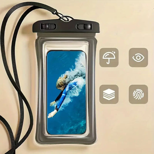 Black waterproof pouch - mobile phone cases electronics