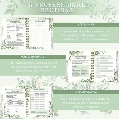 Window wedding planner book & organizer | elegant bridal journal – brand new - party supplies seasonal & holidays