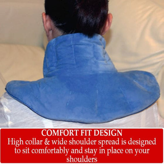 Weighted neck wrap 1.6kg – hot & cold therapy | deep relief with aromatherapy comfort - heating pads health and wellness