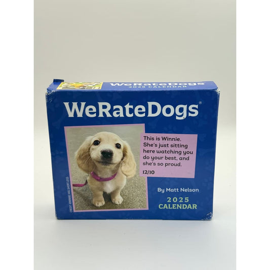 Weratedogs 2025 desk calendar | daily dog photos & captions | based on popular twitter feed | brand new - desk