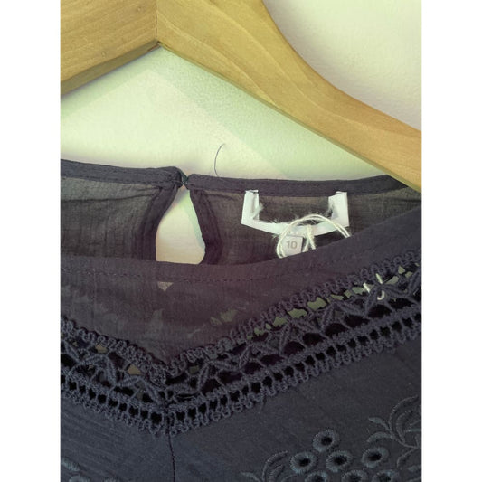 Whistle cotton lace top – size 10 (brand new cut-label) - blouses blouse - bnew label cut branded clothing - clothing &