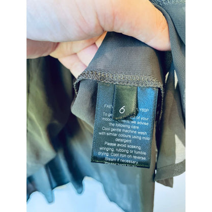 Whistle sheer top – size 6 (brand new cut-label recycled polyester with minor flaws) - blouses blouse - bnew label cut