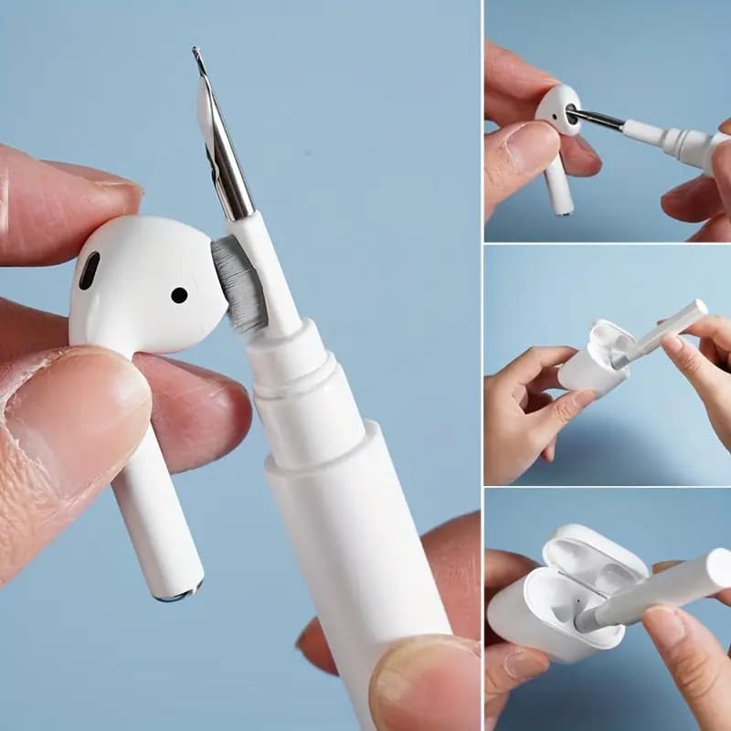 Wireless white earphone / pod cleaning pen | multi-tool for earbuds keyboards & more – brand new - electronics cleaners