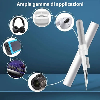 Wireless white earphone / pod cleaning pen | multi-tool for earbuds keyboards & more – brand new - electronics cleaners
