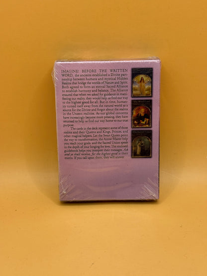 Wisdom of the Hidden Realms Oracle Cards back packaging
