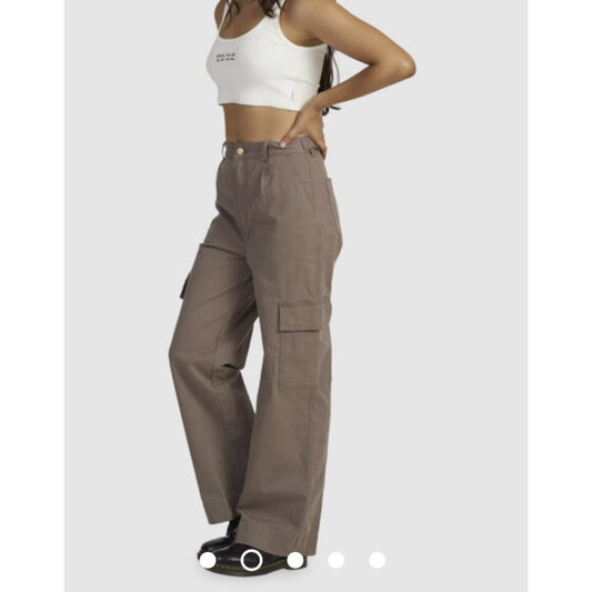 Rvca twill cargo pant - size 32 (14) - cargo pants cargo - clothing & fashion - pants women’s apparel