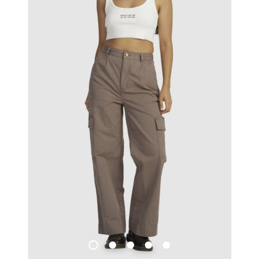 Rvca twill cargo pant - size 32 (14) - cargo pants cargo - clothing & fashion - pants women’s apparel