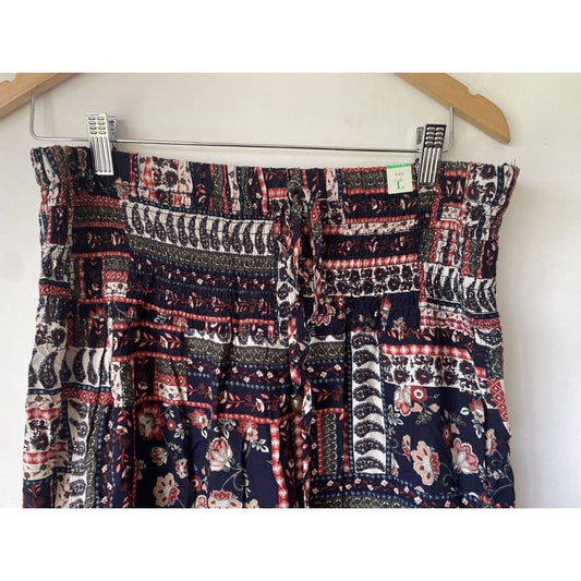 Bnwt millers size l volume tiered rayon skirt - l/14 - skirts bottom - clothing & fashion - skirt - skirts women’s