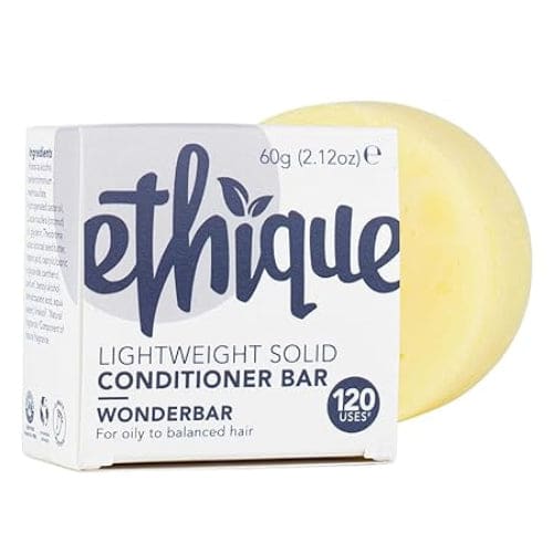 Ethique wonderbar lightweight solid conditioner bar for oily to balanced hair - conditioners health and wellness