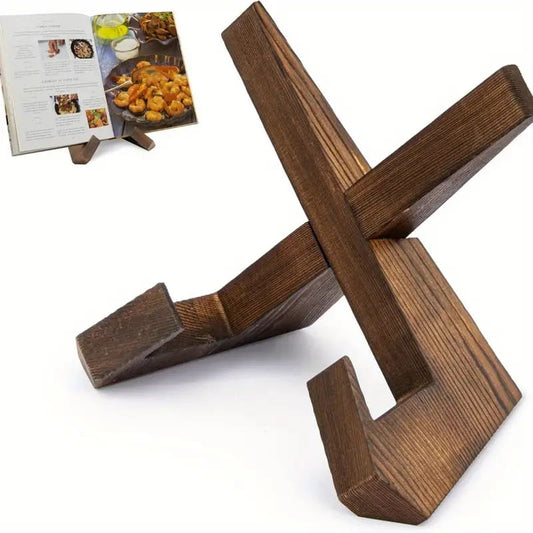 Wooden cookbook stand - kitchen organizers home&living materials