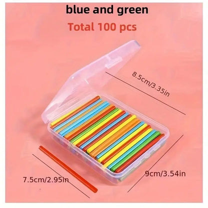 100 wooden counting sticks - educational toys toys