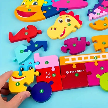 Wooden puzzle – fire truck design | educational toy for kids – brand new - wooden & pegged puzzles educational - toys