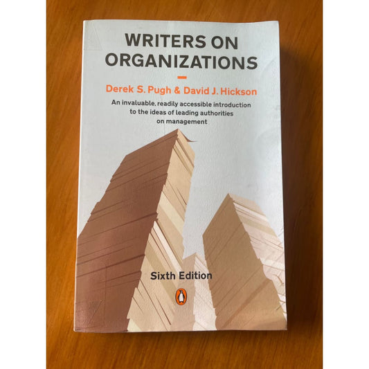 Writers on organizations | management thinkers & theories – used (ex-library) - print books book - business