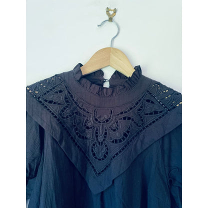 Yas cotton mock neck blouse – size s (brand new cut-label) - blouses blouse - bnew label cut branded clothing