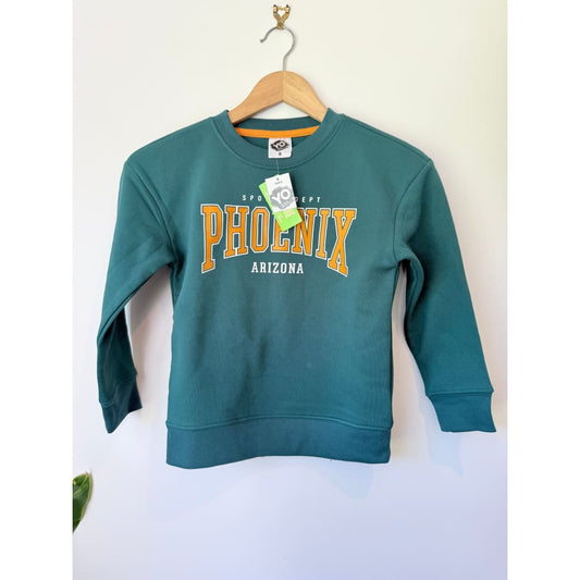 Yo young original size 8 green sweatshirt – comfy & casual layer for everyday wear - sweatshirts top women’s apparel